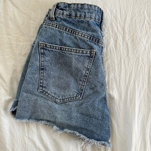 cotton on high rise mom denim shorts!